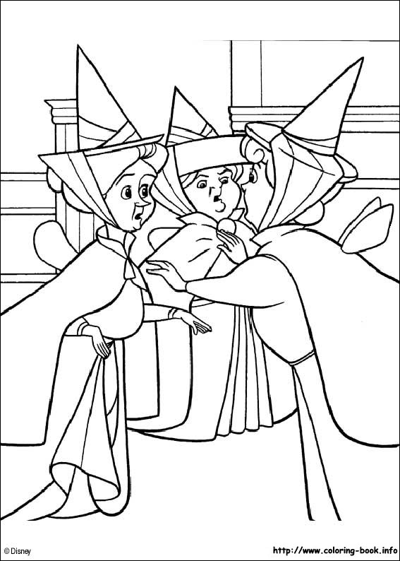 Sleeping Beauty coloring picture